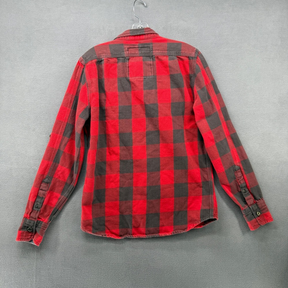 Superdry Flanagan Forest Shirt Mens Large Red Black Buffalo Plaid Flannel View 2